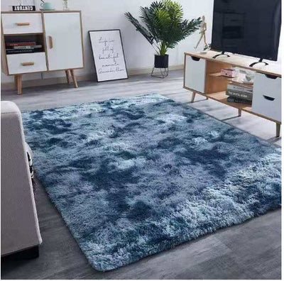 Tapis en polyester doux et moelleux pour salon, idéal pour décoration intérieure

