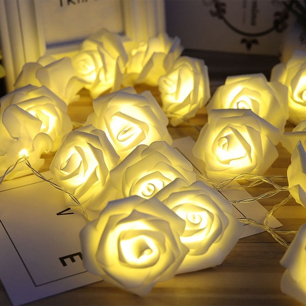 Guirlande Lumineuse Roses - Blanc Chaud