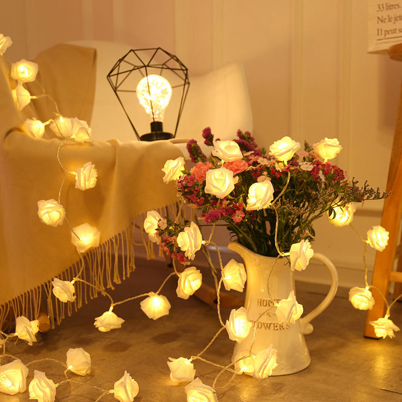 Guirlande Lumineuse Roses - Blanc Chaud