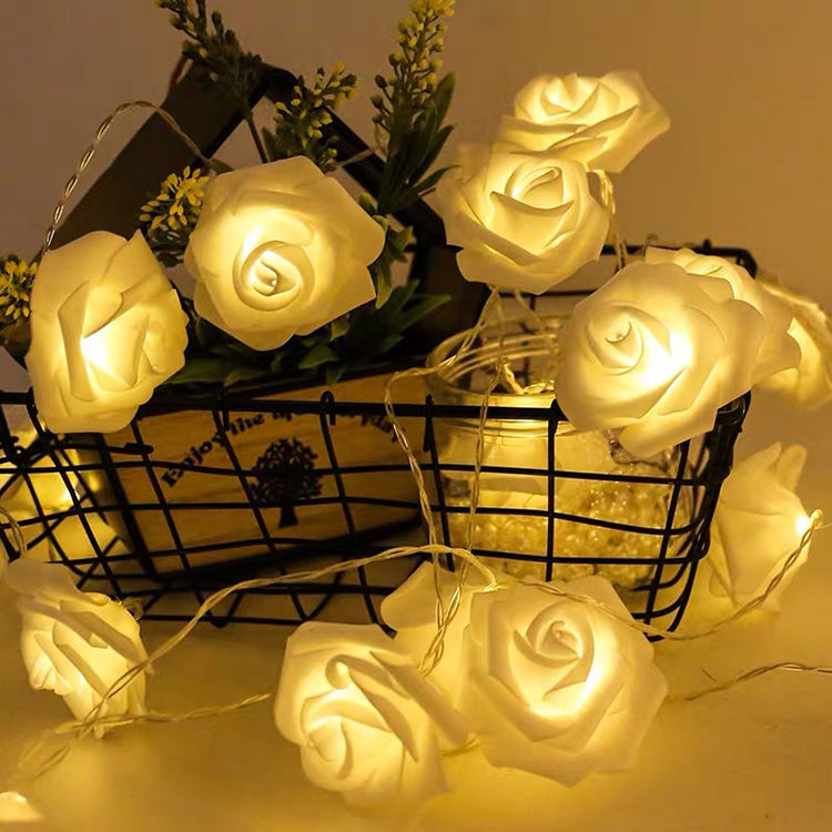 Guirlande Lumineuse Roses - Blanc Chaud