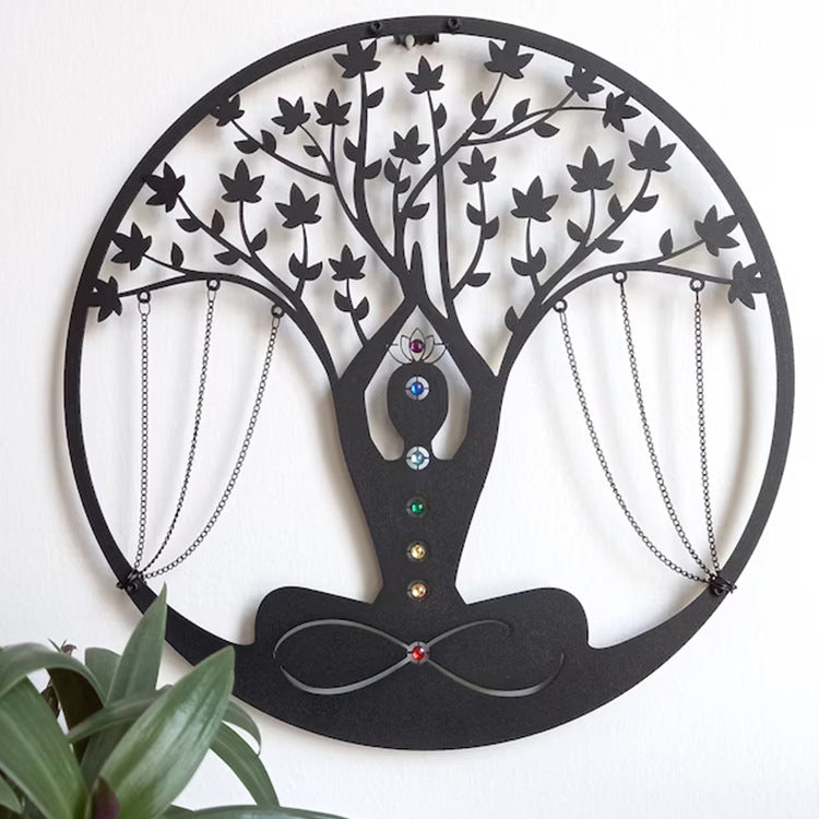 Art Decor Yoga Meditation Wandbehang Kunsthandwerk